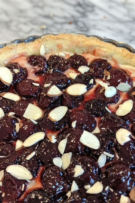 Cherry Almond Tart With Shortcrust Pastry Bakes And Blunders