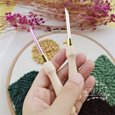 Adjustable Wooden Punch Needle Punch Needles Start Kit Etsy