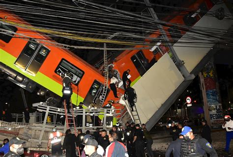 Derrumbe de un tramo del metro en Ciudad de México deja 23 muertos El