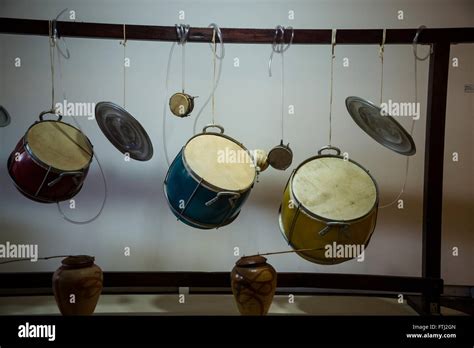 Traditional musical instruments display, Centro Cultural Solar Ferrao ...