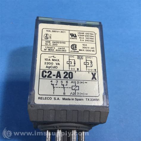 Turck C2 A 20X Power Relay DPDT 120 VAC 10 A MRC C2 Series IMS