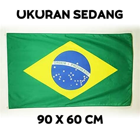 Bendera Negara Brazil Bahan Polyester Lazada Indonesia