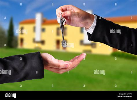 Handing Over The Keys Stock Photo Alamy