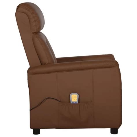 Hua Fauteuils Lectriques Fauteuil De Massage Inclinable Marron