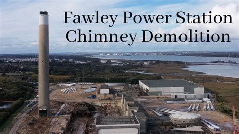 Fawley Power Station Chimney Demolition And Compilation Of Clips YouTube