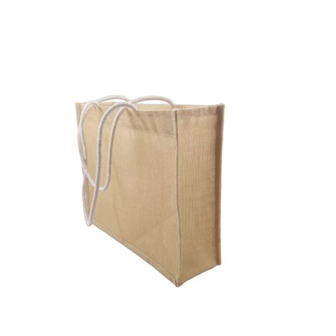 Brown Plain Natural Color Jute Bags For Shopping Size Dimension