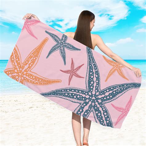 Double Sided Printed Beach Towel Superfine Fiber Adult Swimming Bath