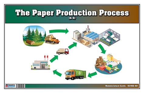 Montessori Materials The Paper Production Process Nomenclature Cards 6 9 Printed