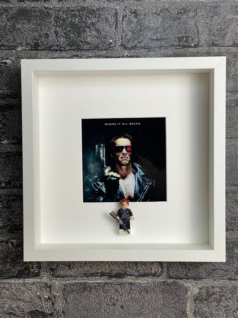 Terminator Movie Inspired Picture Frame Minfigure Metallic Etsy