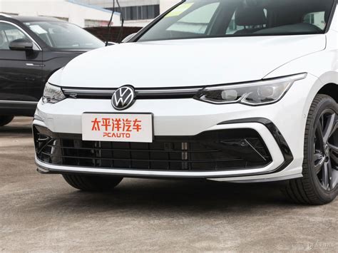 珠光白高尔夫车头外观图片 高尔夫 2023款 改款 280TSI DSG R Line Lite 7632932 太平洋汽车网