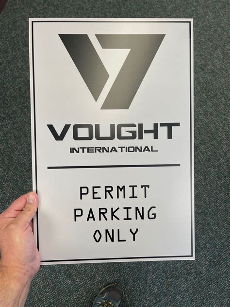 Vought International Sign From the Boys Parking Sign - Etsy