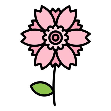 Premium Vector Peony Flat Illustration