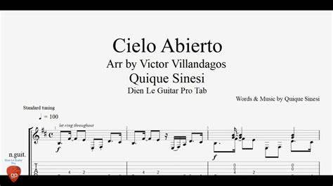 Cielo Abierto By Quique Sinesi Guitar Tabs Lesson Youtube