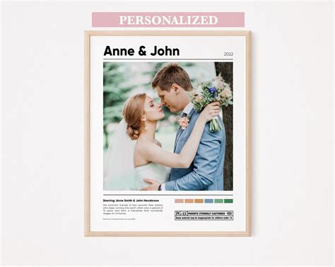 Personalized Couple Movie Poster Print Custom Couple Poster Couple ...