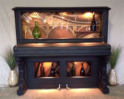 Antique Piano Repurposed Into A Wine Bar Piano Decor Piano Bar