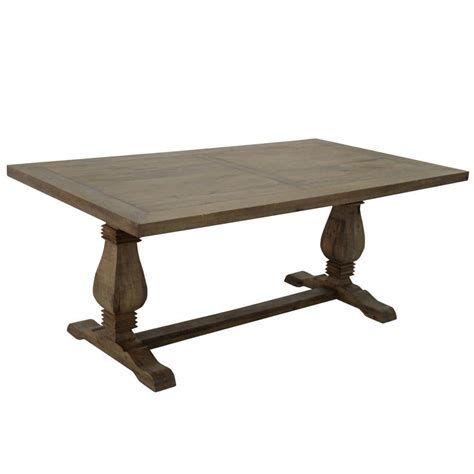 72 In Wide Natural Wood Farmhouse Style Rectangular Dining Table Dt72