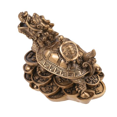 Statuette D Un Dragon Tortue Feng Shui Symbole De Long Vit Et Prosp Rit