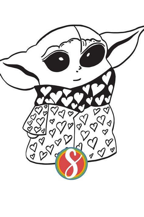 Free Printable Baby Yoda Coloring Pages