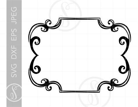 Frame Border SVG Frame Border Clipart Frame Border | Etsy