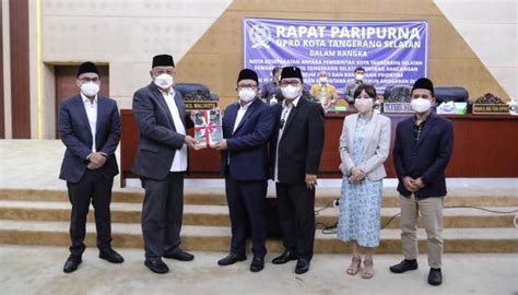 Kua Ppas Apbd Tangsel Senilai Rp Triliun Disahkan Palapa News