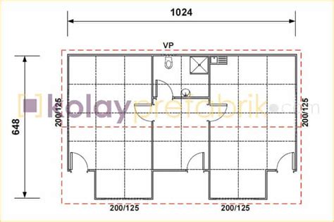 66 m2 One Storey Prefabricated House 1 1 Kolay Prefabrik Dülger