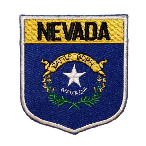 State Flag Shield Nevada Patch Badge Travel USA Embroidered Iron on Applique - Etsy