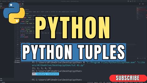 Python Tuples Python For Beginners Tut 06 Youtube