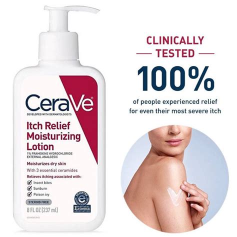 Cerave Itch Relief Moisturizing Cream 340g ปรับปรุงผิวแห้ง ปัญหาผิวหยาบกร้าน เช่น ผิวหนังลอกเป็น