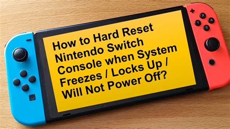 Nintendo Switch Hard Reset