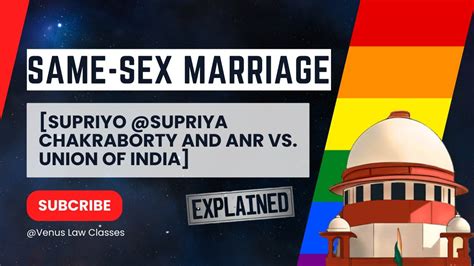 Same Sex Marriage In India Sc Refused To Recognize Same Sex Marriages