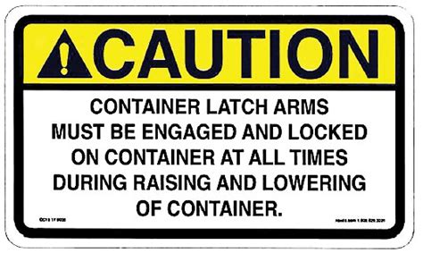 Hol 0099 03 Container Latch Arm Decal Holtz Industries