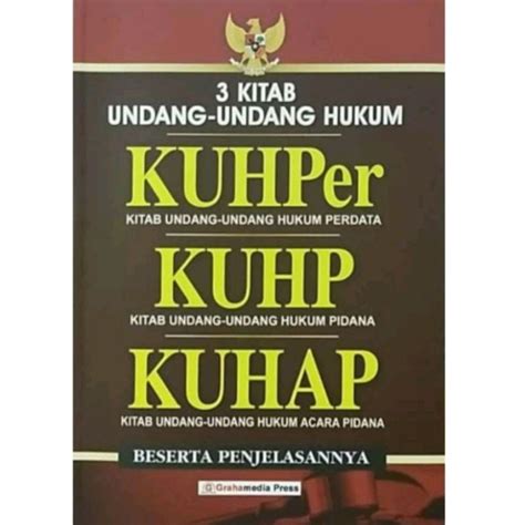 Jual Buku 3 Kitab Undang Undang Hukum KUHPER KUHP KUHAP Terbaru Beserta