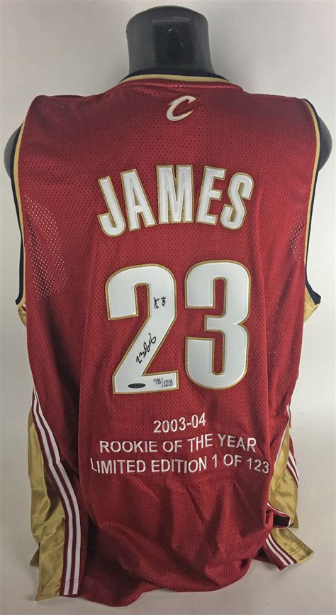 Lot Detail LeBron James Signed Rookie Limited Edition Cavilers Jersey