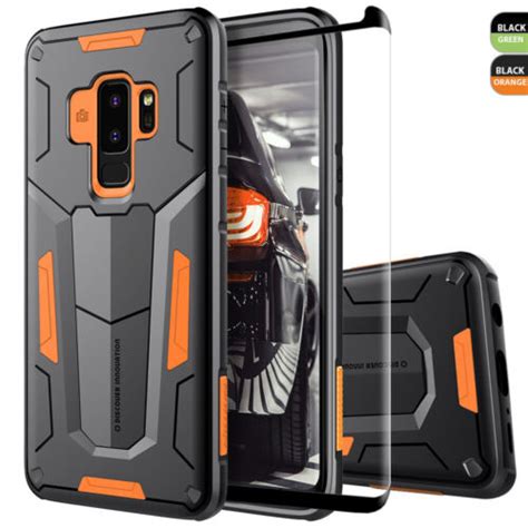 For Samsung Galaxy S9 Plus Phone Case Rugged Defender Coverblack Tempered Glass Ebay