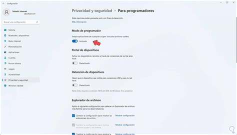 Activar Modo Desarrollador Windows 11 Modo Para Desarrolladores