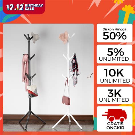 Jual Stand Hanger Gantungan Berdiri Aesthetic Baju Topi Tas Jaket