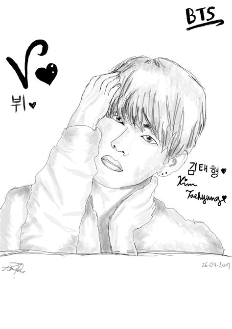 Bts Taehyung V Sum1i Illustrations Art Street