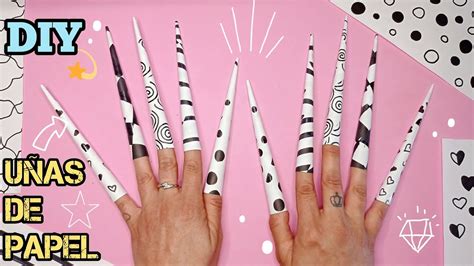 C Mo Hacer U As De Papel Manualidades Con Papel How To Make Paper Nails