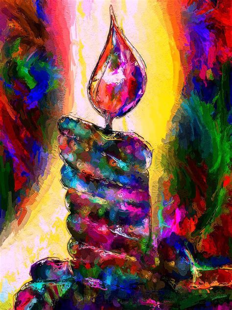 Fantasy Colorful Candle By Joelgraphuchin