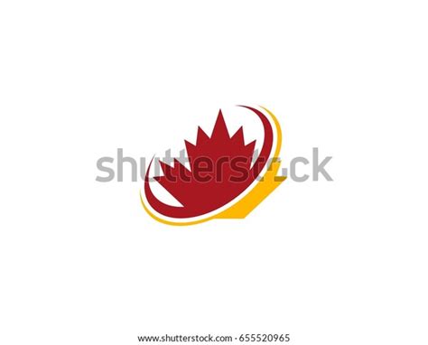 Canada Leaf Logo Stock Vector (Royalty Free) 655520965