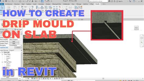 How To Create Drip Mould On Slab In Revit Tagalog English Dianne