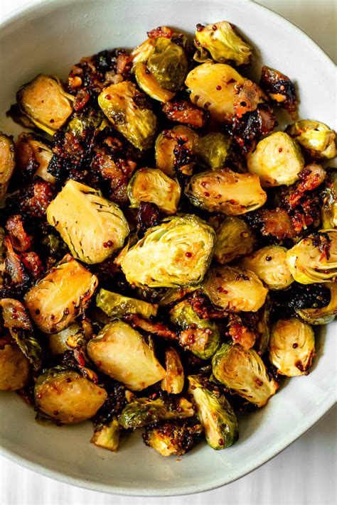 Honey Mustard Roasted Brussels Sprouts