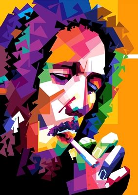 Bob Marley Wpap Pop Art Posters Prints By Asran Vektor Printler