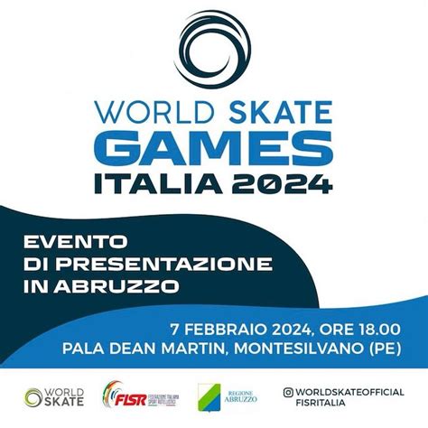 World Skate Games Italia 2024 La Presentazione A Montesilvano