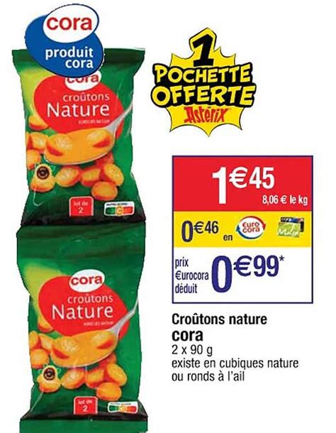 Promo Croûtons Nature Cora Chez Cora Icataloguefr