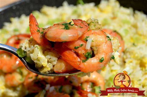 Riz sauté aux crevettes Petits Plats Entre Amis