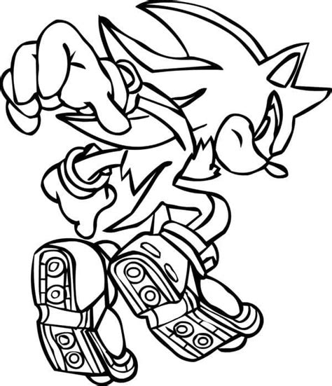 Desenhos De Shadow The Hedgehog De Sonic Para Colorir E Imprimir