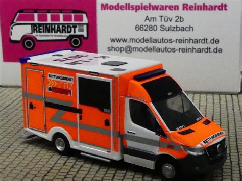 Modellspielwaren Reinhardt 1 87 Rietze MB Sprinter Feuerwehr Köln RTW