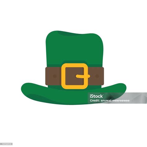 Leprechaun Green Top Hat St Patricks Day Celebration Decorations Stock Illustration Download