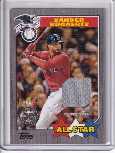 Series Topps All Star Relics Black Asr Xb Xander